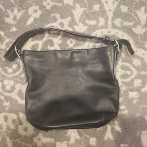 Coach black bucket bag